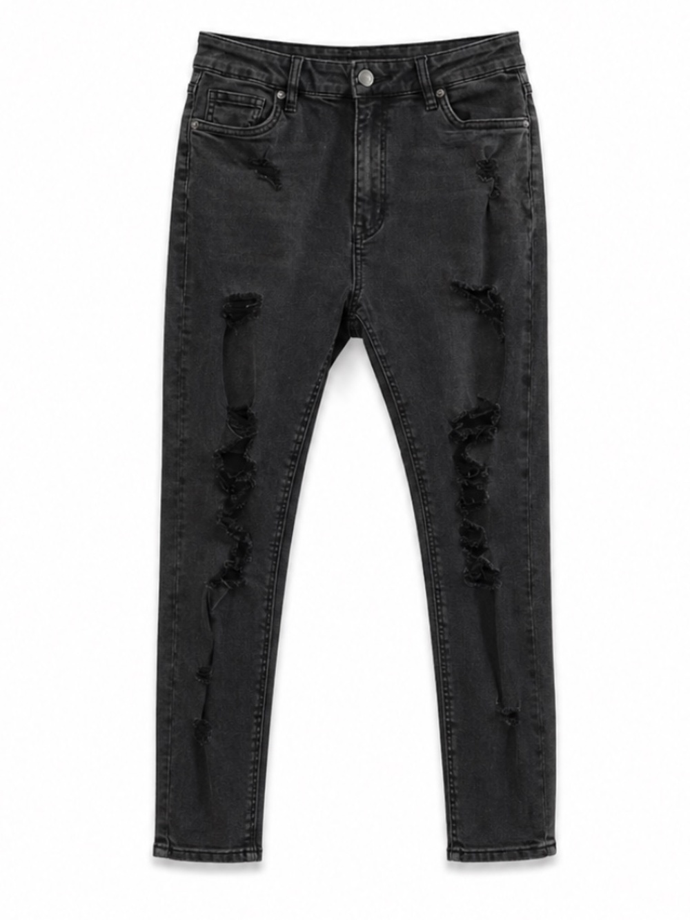 Aeropostale Black Distressed High-Rise Curvy Skinny Jeans – Size 12 EUC